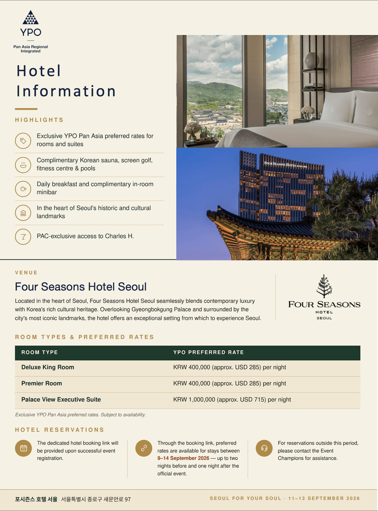 HOTEL Information & rates